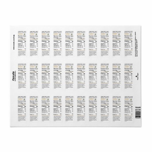  bijengoud 2020 Voedingsvet honingetiket Etiket (Full Sheet)