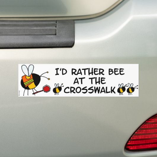 bijengrenswachter bumpersticker (Op auto)