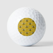 Bijenhaven:  geel patroon golfballen (Voorkant)