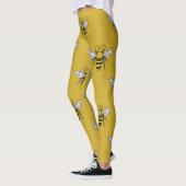 Bijenhaven: geel patroon leggings (Links)