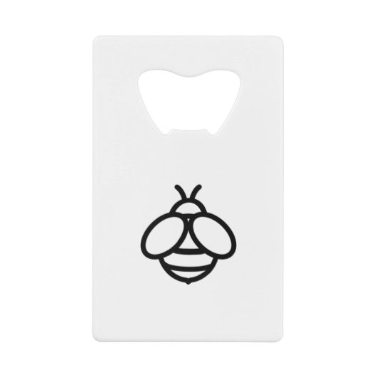 bijenhommel Schattige insect Creditkaart Flessenopener (Voorkant)