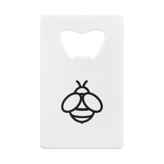 bijenhommel Schattige insect Creditkaart Flessenopener (Achterkant)