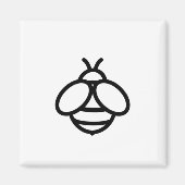 bijenhommel Schattige insect Magneet (Voorkant)