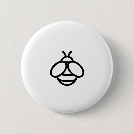 bijenhommel Schattige insect Ronde Button 5,7 Cm (Voorkant)