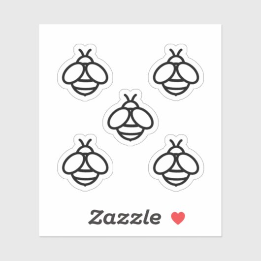 bijenhommel sticker (Vel)
