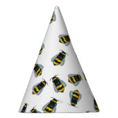 Bijenhommelverjaardag met jute honingbijen feesthoedjes (Rechts)