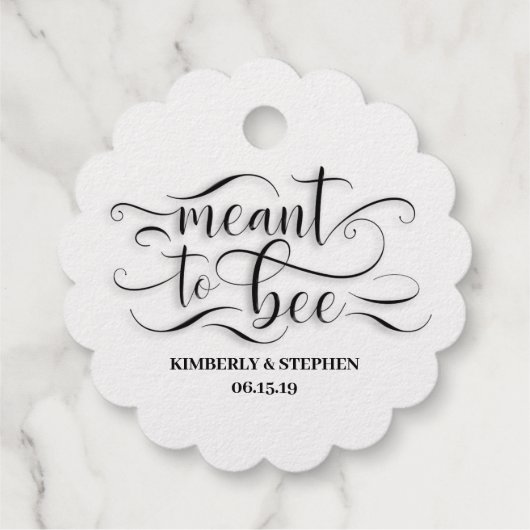 Bijenhoning Bedankjes Labels (Achterkant)