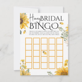 Bijenhoning Bruiloft Bingo Spel Notitiekaartje