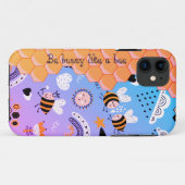 Bijenhoning-Honeycomb iPhone Case (Achterkant (horizontaal))