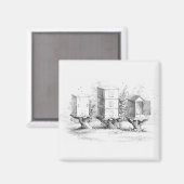  bijenhoning magneet (Voorkant / Achterkant)