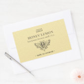 bijenhoning of bijenwas productetiket rechthoekige sticker (Envelop)