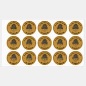 Bijenhoning Pot Imker Etiket | Pure Rauw Honing Labels (Vel)