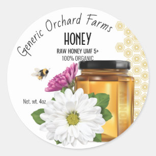 Bijenhoning Pot label