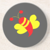 Bijenhoningbij Bumble Bee Zandsteen Onderzetter (Voorkant)