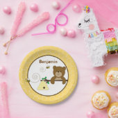 Bijenhoningbijen en -Beer Papieren Bordje (Feest)
