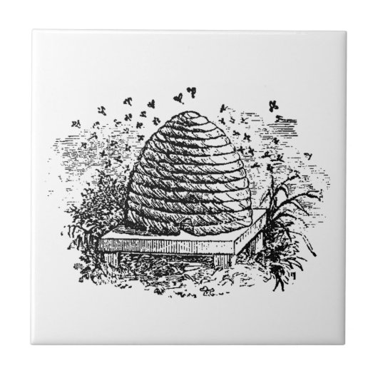 bijenhoningbijen tegeltje (Voorkant)