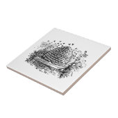 bijenhoningbijen tegeltje (Zijkant)