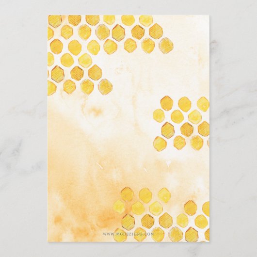 bijenhoningbijenbloem menu (Achterkant)