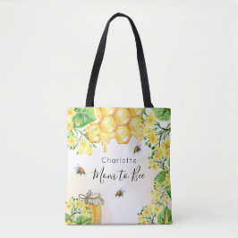 Bijenhoninggeel Baby shower Tote Bag