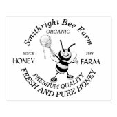 Bijenhoningkweker Gepersonaliseerd Rubberstempel (Afrduk)