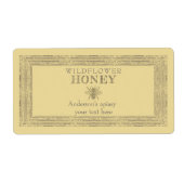 bijenhoningpot etiket (Voorkant)