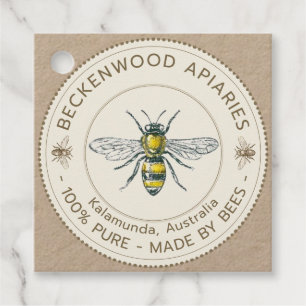  bijenhoningpot Label imker