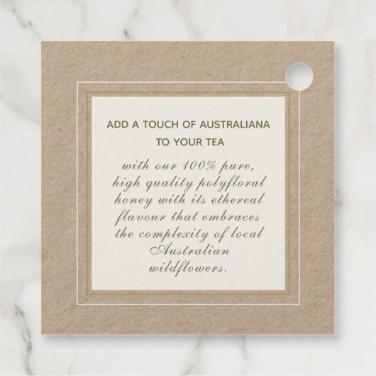 bijenhoningpot Label imker (Achterkant)