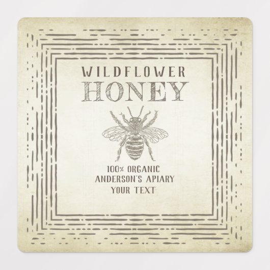  bijenhoningpot labels (Design 2)