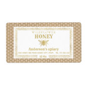 bijenhoningpot van Kraft Etiket (Voorkant)