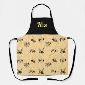 Bijenhoningraat op maat schort (Voorkant)