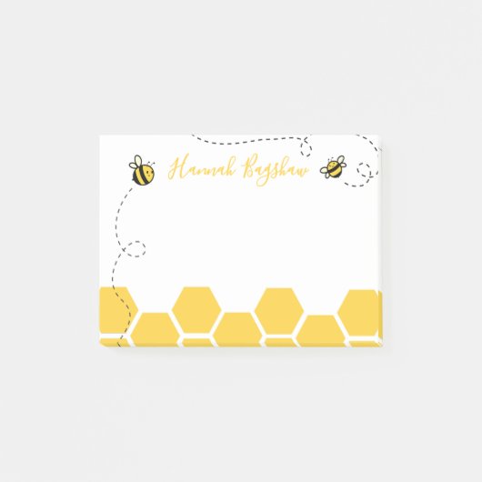 Bijenhoningraat plaknotities post-it® notes (Voorkant)