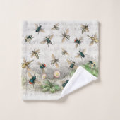 Bijenhoningwerker Queen Bees Antiek Bad Handdoek (Wasdoekje)