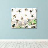 Bijenhoningwerker Queen Bees Antiek Canvas Afdruk (Insitu (Houten vloer))