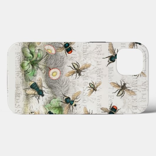 Bijenhoningwerker Queen Bees Antiek Case-Mate iPhone Case (Achterkant (horizontaal))