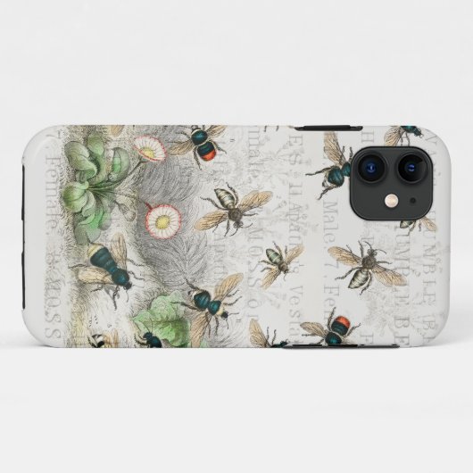 Bijenhoningwerker Queen Bees Antiek Case-Mate iPhone Case (Achterkant (horizontaal))