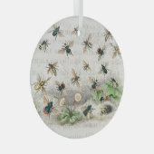 Bijenhoningwerker Queen Bees Antiek Glas Ornament (Voorkant Rechts)
