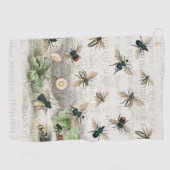 Bijenhoningwerker Queen Bees Antiek Golfhanddoek (Horizontaal)