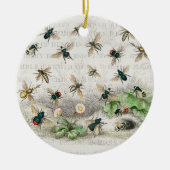 Bijenhoningwerker Queen Bees Antiek Keramisch Ornament (Voorkant)
