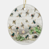 Bijenhoningwerker Queen Bees Antiek Keramisch Ornament (Links)