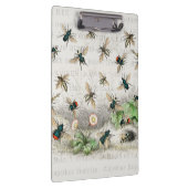 Bijenhoningwerker Queen Bees Antiek Klembord (Rechts)