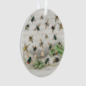 Bijenhoningwerker Queen Bees Antiek Ornament (voorkant)