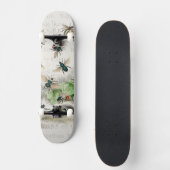 Bijenhoningwerker Queen Bees Antiek Persoonlijk Skateboard (Voorkant)