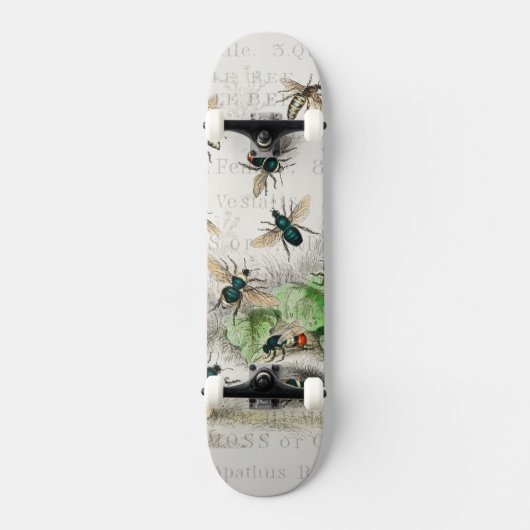 Bijenhoningwerker Queen Bees Antiek Persoonlijk Skateboard (Voorkant)