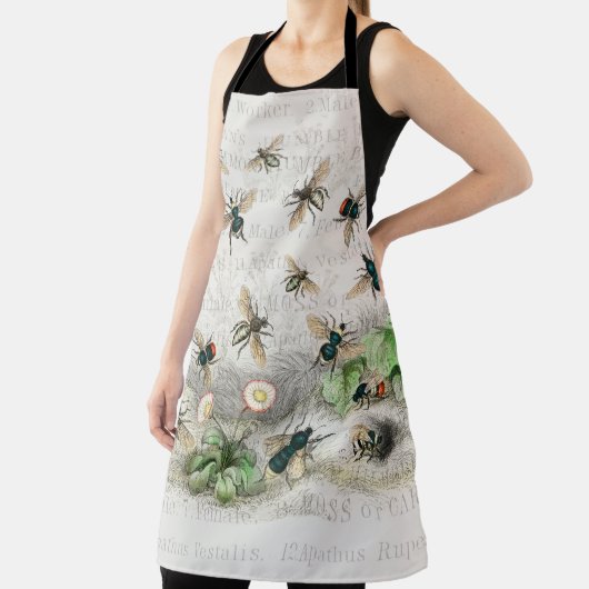 Bijenhoningwerker Queen Bees Antiek Schort (Insitu)