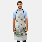 Bijenhoningwerker Queen Bees Antiek Schort (Gedragen)