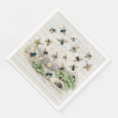 Bijenhoningwerker Queen Bees Antiek Servet (Hoek)