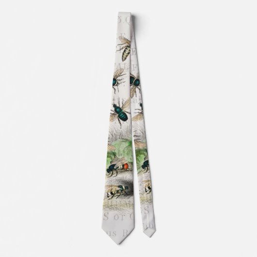 Bijenhoningwerker Queen Bees Antiek Stropdas (Voorkant)