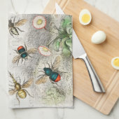 Bijenhoningwerker Queen Bees Antiek Theedoek (Quarter Fold)