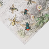 Bijenhoningwerker Queen Bees Antiek Tissuepapier (Detail)