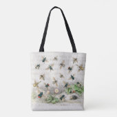 Bijenhoningwerker Queen Bees Antiek Tote Bag (Achterkant)